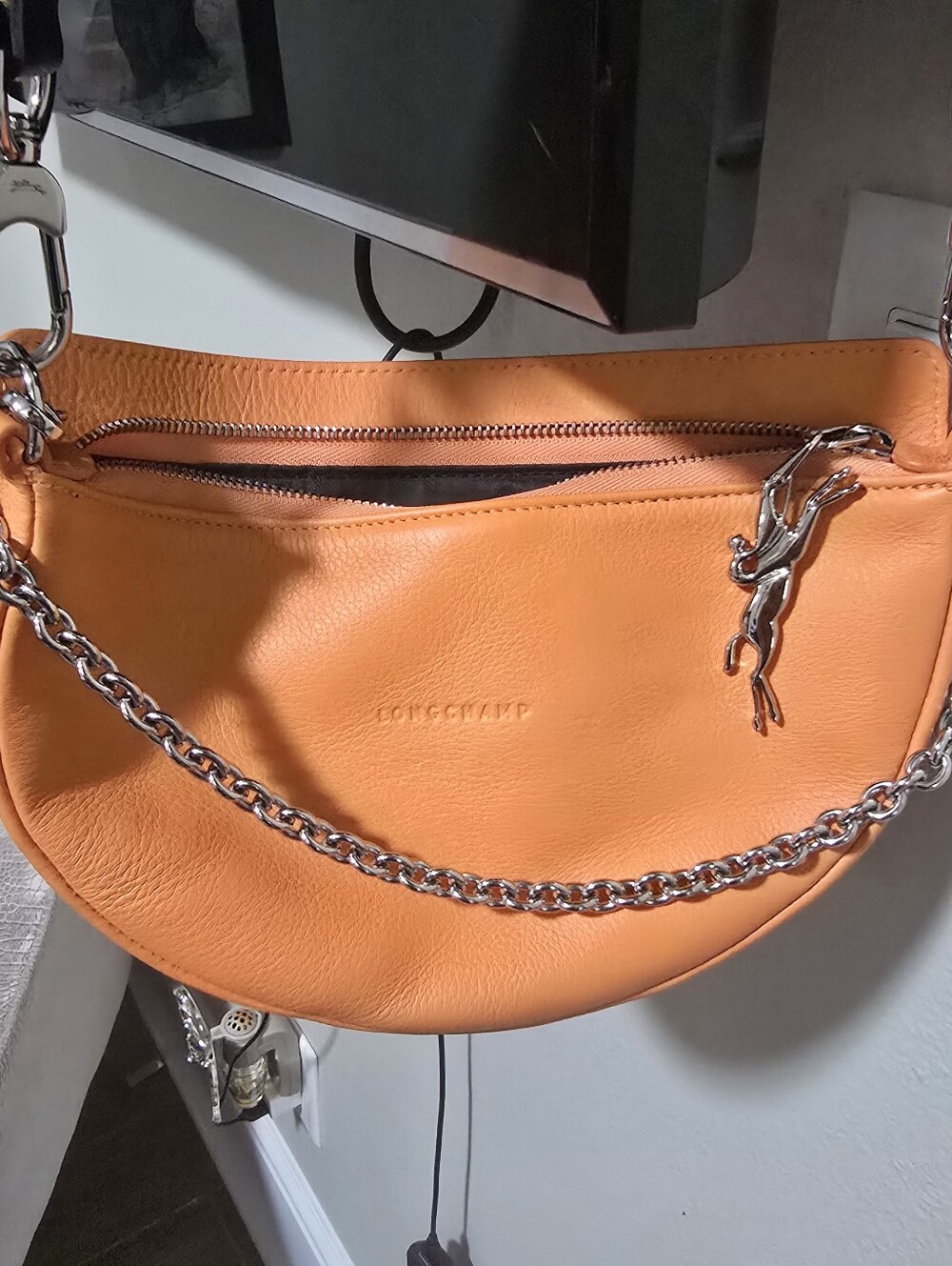 Longchamp orange crossbody bag - Picture 2 of 6
